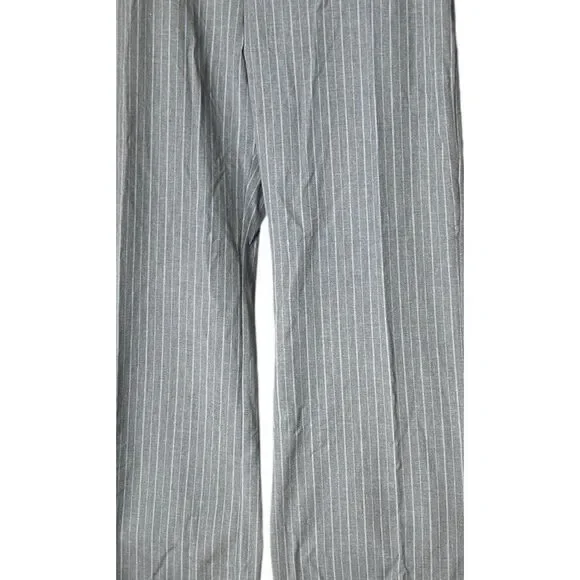 Chicos Womens Pants Gray Pinstriped Wide Leg Palazzo Size‎ 2.5 R - Picture 3 of 6
